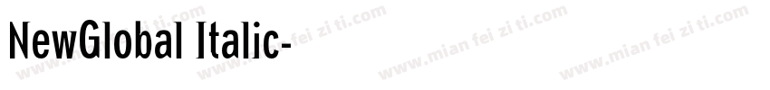 NewGlobal Italic字体转换